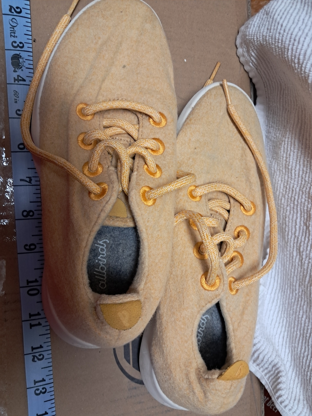 Allbirds Wool Sneakers in Mustard Yellow